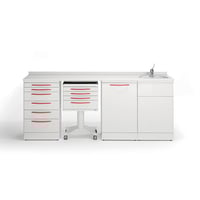 Aurora series clinical furniture: set of four modules